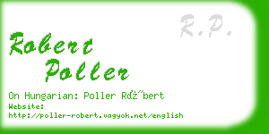 robert poller business card